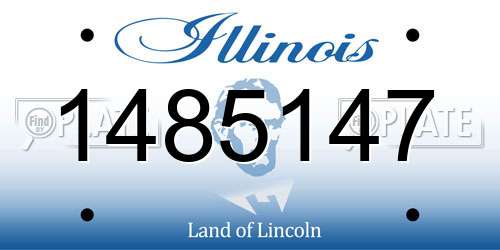 1485147 Illinois License Plate