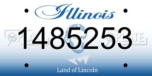 1485253 Illinois License Plate