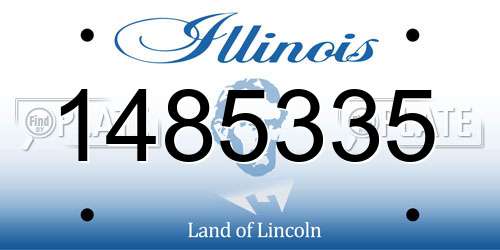 1485335 Illinois License Plate
