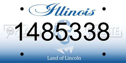 1485338 Illinois License Plate