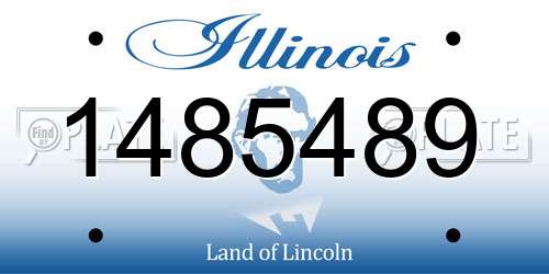 1485489 Illinois License Plate