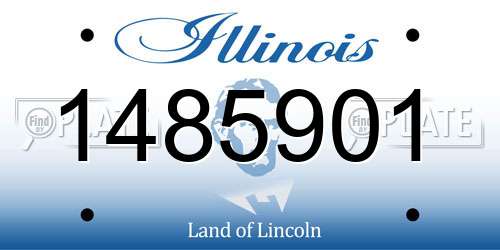 1485901 Illinois License Plate