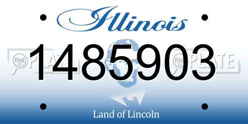 1485903 Illinois License Plate