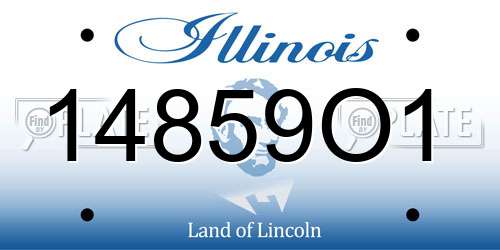 14859O1 Illinois License Plate