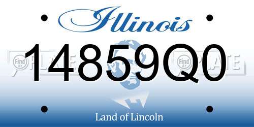 14859Q0 Illinois License Plate