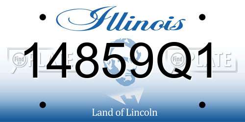 14859Q1 Illinois License Plate