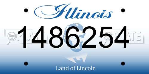 1486254 Illinois License Plate