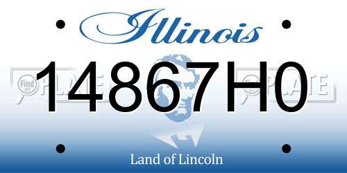 14867H0 Illinois License Plate