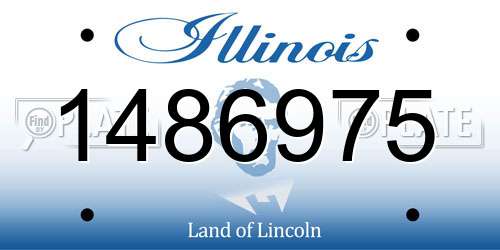 1486975 Illinois License Plate