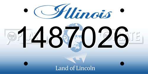 1487026 Illinois License Plate