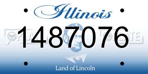 1487076 Illinois License Plate