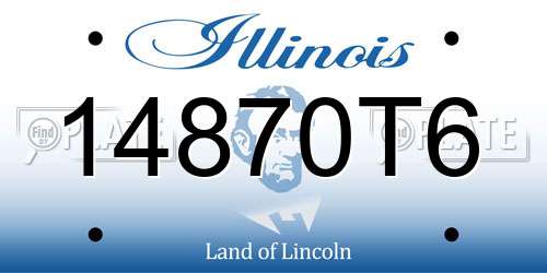14870T6 Illinois License Plate