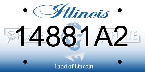 14881A2 Illinois License Plate