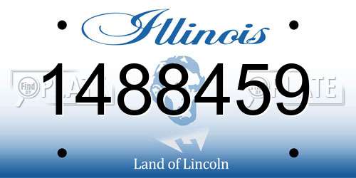 1488459 Illinois License Plate