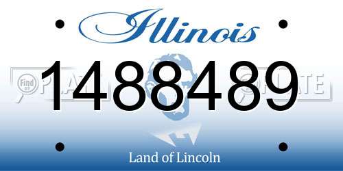 1488489 Illinois License Plate