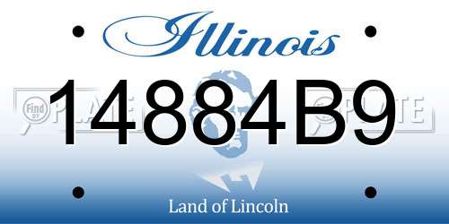 14884B9 Illinois License Plate