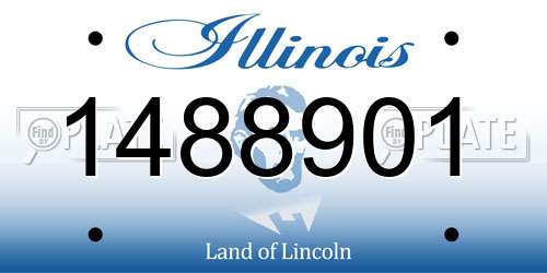 1488901 Illinois License Plate