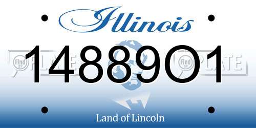 14889O1 Illinois License Plate