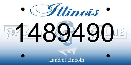 1489490 Illinois License Plate
