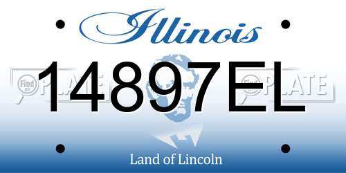 14897EL Illinois License Plate
