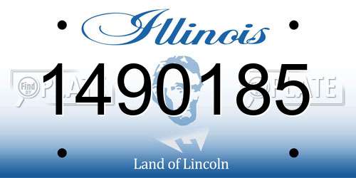 1490185 Illinois License Plate