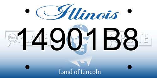 14901B8 Illinois License Plate