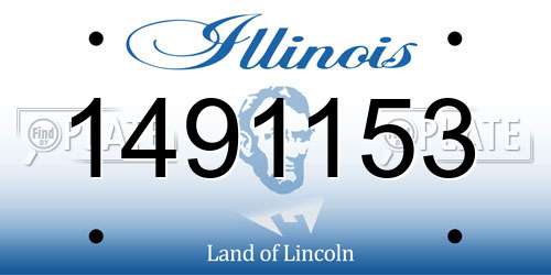1491153 Illinois License Plate