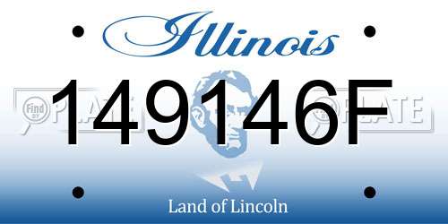 149146F Illinois License Plate
