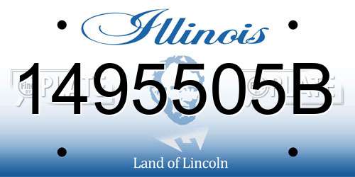 1495505B Illinois License Plate