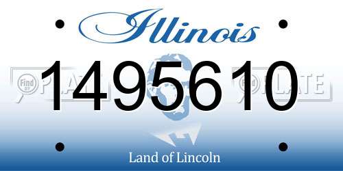 1495610 Illinois License Plate