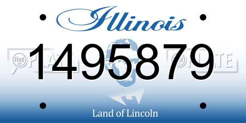 1495879 Illinois License Plate
