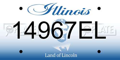 14967EL Illinois License Plate