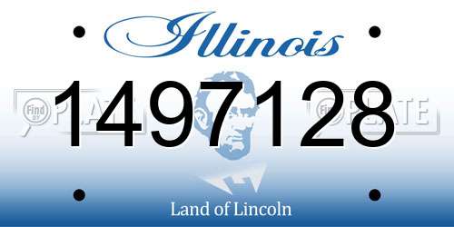 1497128 Illinois License Plate