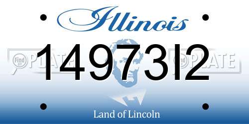 14973I2 Illinois License Plate