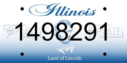 1498291 Illinois License Plate