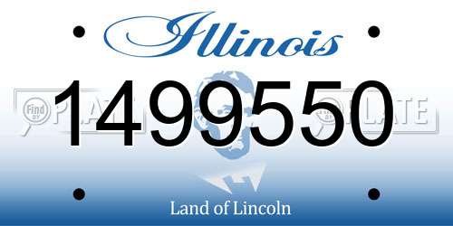 1499550 Illinois License Plate