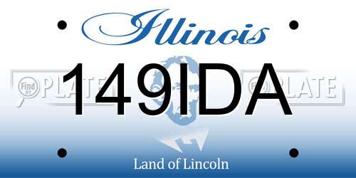 149IDA Illinois License Plate