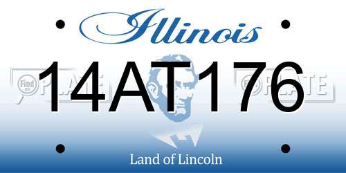 14AT176 Illinois License Plate