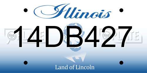 14DB427 Illinois License Plate