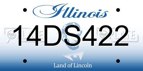 14DS422 Illinois License Plate