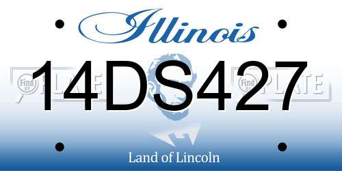 14DS427 Illinois License Plate