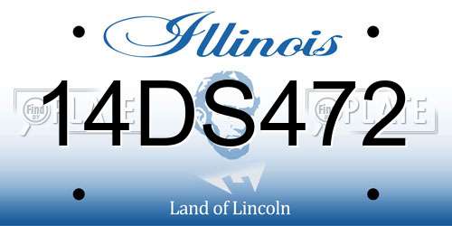 14DS472 Illinois License Plate