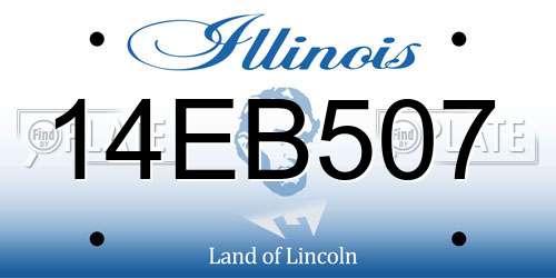 14EB507 Illinois License Plate