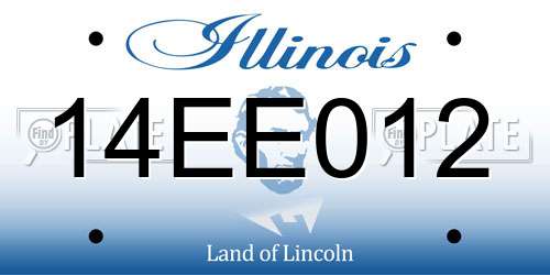 14EE012 Illinois License Plate