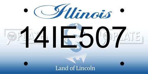 14IE507 Illinois License Plate