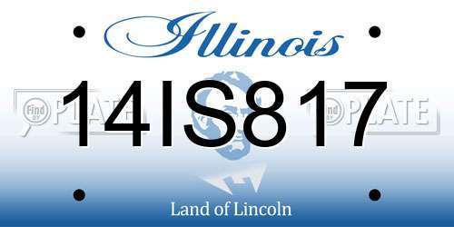 14IS817 Illinois License Plate