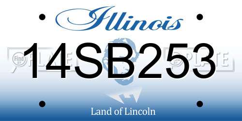 14SB253 Illinois License Plate