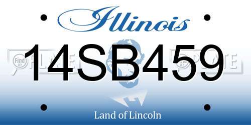 14SB459 Illinois License Plate