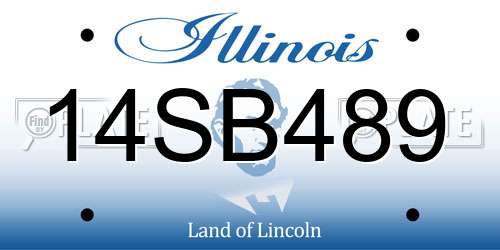14SB489 Illinois License Plate