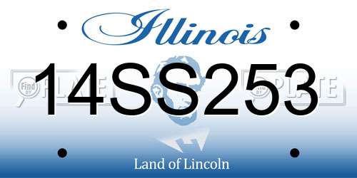 14SS253 Illinois License Plate